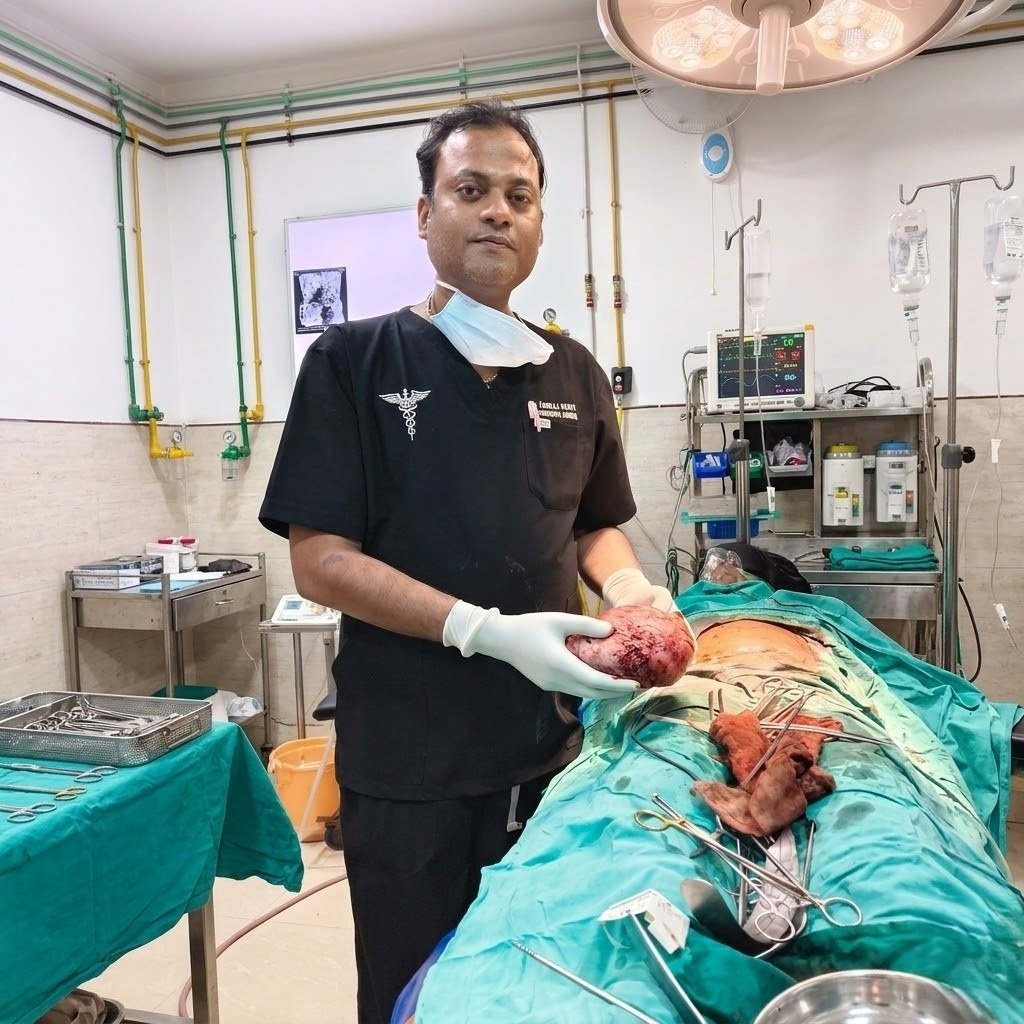 Dr. Pankaj Parya performing surgery